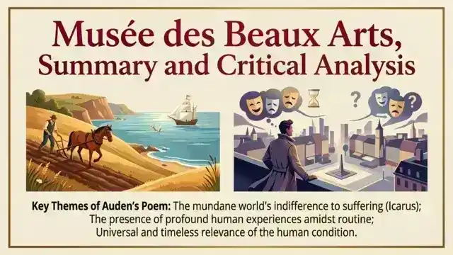 Musee Des Beaux Arts, Summary and Critical Analysis