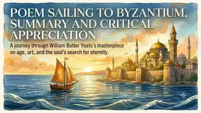 Poem Sailing to Byzantium, Summary and Critical Appreciation