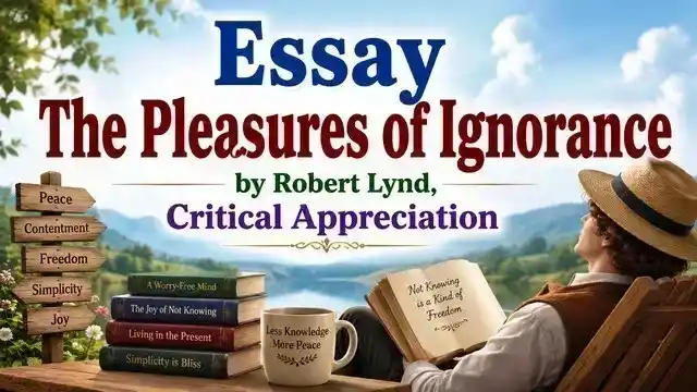 Essay The Pleasures of Ignorance by Robert Lynd, Critical Appreciation