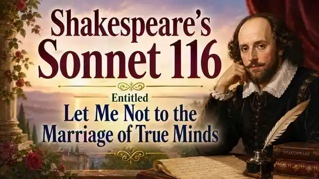 Shakespeare's Sonnet 116 Entitled Let Me Not to the Marriage of True Minds