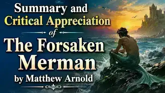Summary and Critical Appreciation of The Forsaken Merman by Matthew Arnold