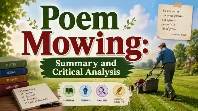 Poem Mowing: Summary and Critical Analysis