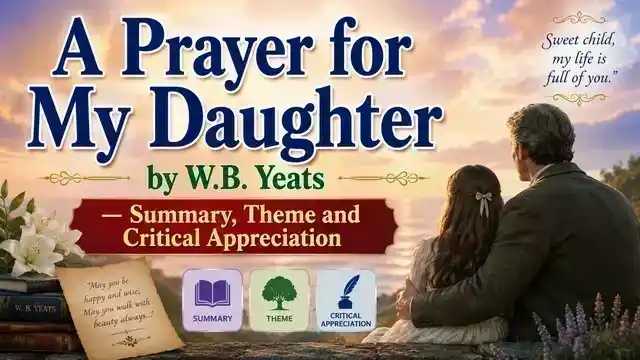 A Prayer for My Daughter by W.B. Yeats—Summary, Theme and Critical Appreciation