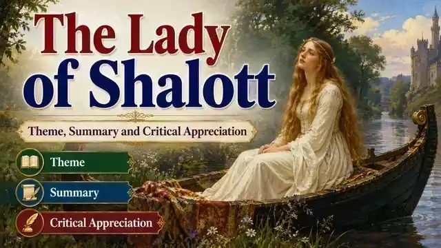 The Lady of Shalott , Theme, Summary and Critical Appreciation