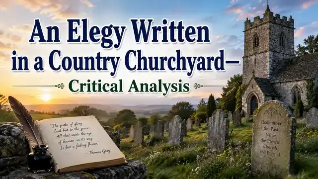 An Elegy Written in a Country Churchyard— Critical Analysis
