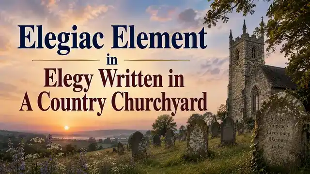 Elegiac Element in Elegy Written in A Country Churchyard