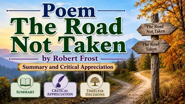 Poem The Road Not Taken by Robert Frost, Summary and Critical Appreciation