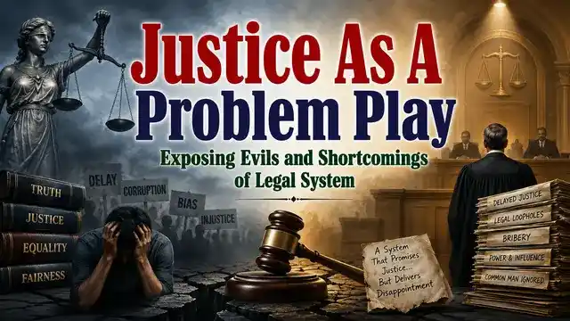 Justice As A Problem Play Exposing Evils and Shortcomings of Legal System