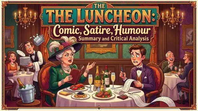 The Luncheon: Comic, Satire, Humour, Summary and Critical Analysis