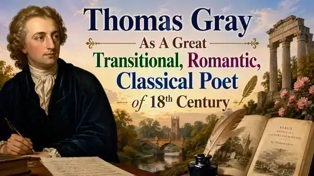 Thomas Gray As A Great Transitional, Romantic, Classical Poet of 18th Century