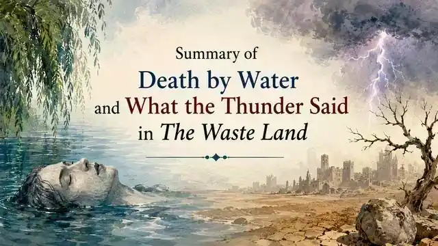 Summary of Death by Water and What the Thunder Said in The Waste Land