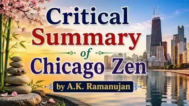 Critical Summary of Chicago Zen by A.K. Ramanujan