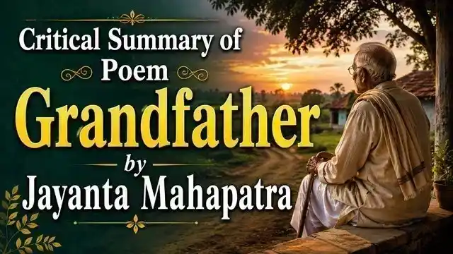 Critical Summary of Poem Grandfather by Jayanta Mahapatra
