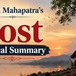 Jayanta Mahapatra’s Poem Lost, Critical Summary