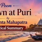 Poem Dawn at Puri by Jayanta Mahapatra Critical Summary