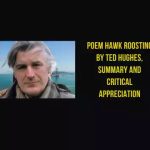 Poem Hawk Roosting by Ted Hughes, Summary and Critical Appreciation